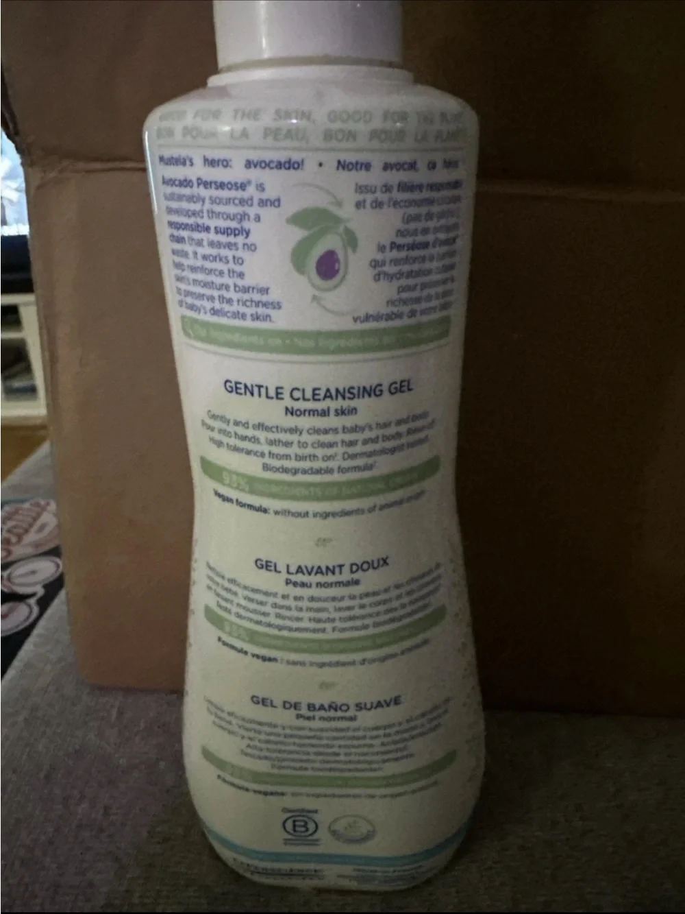 Mustela Gentle Cleansing Gel for Normal Skin - White and Light Green